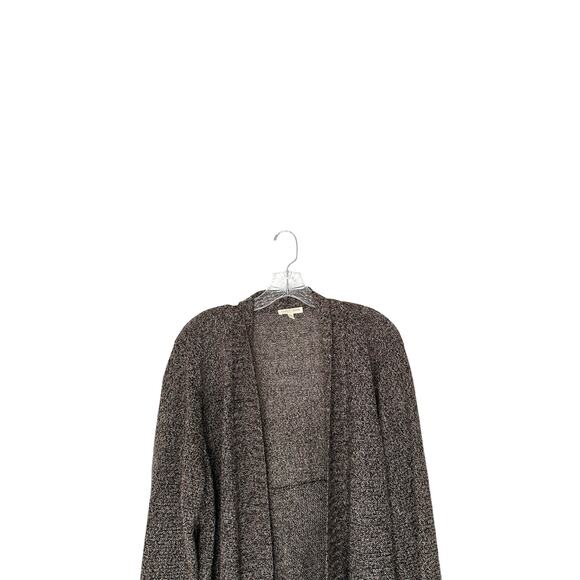 Eileen Fisher Women Plus Brown Open Relaxed Linen Knit Cardigan Size 1X - Picture 3 of 10